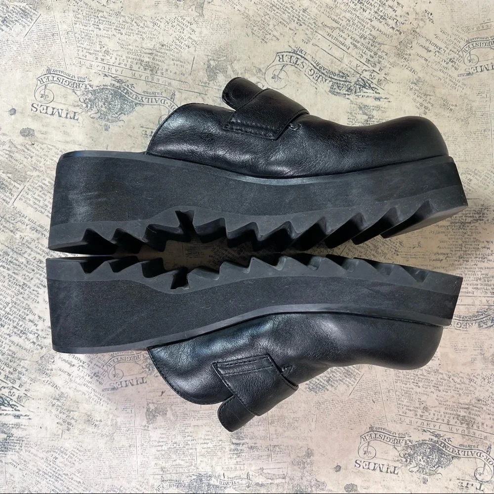 American Eagle Bandstand 90s Y2K Platform Slip On Shoes Chunky Vintage